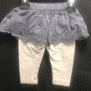 Baby Gap skirt and leggings 3-6mos